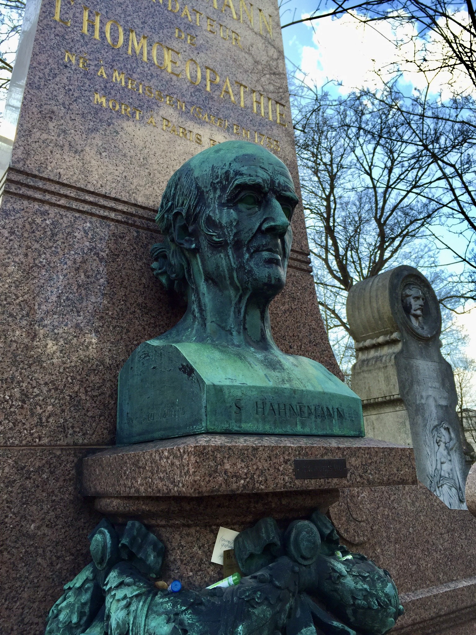 Grabmal Samuel Hahnemann, Père Lachaise, Paris