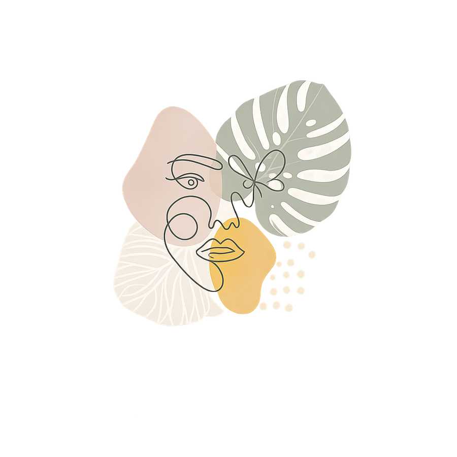 Abstrakte Illustration — organische Formen und Natur